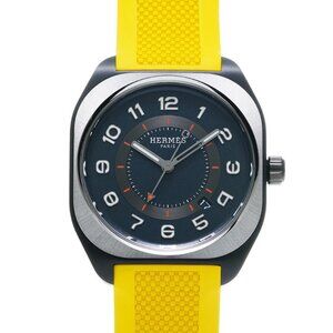 HERMES H08 Extra Large SP1.748c Black/Noir mens Watches Mechanical Automatic...